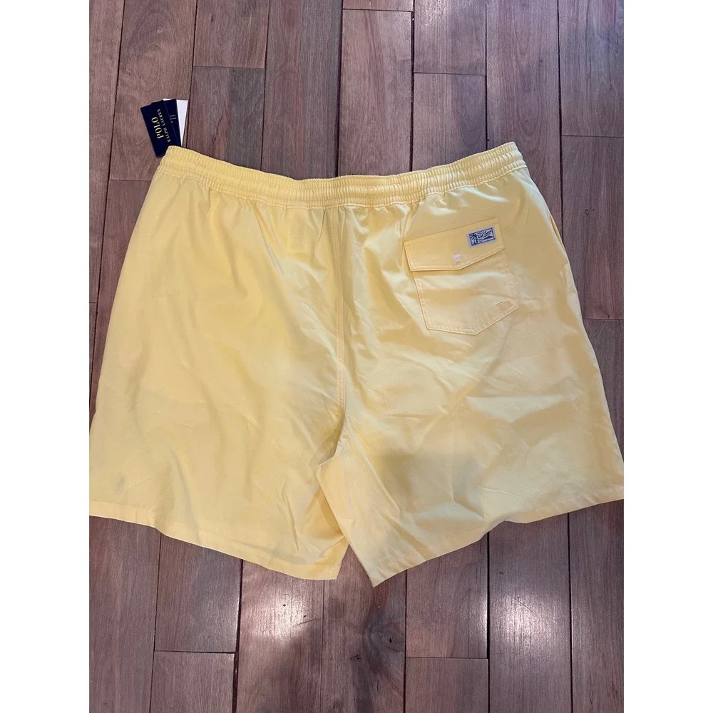 Polo‎ Ralph Lauren Mens Swim Trunks Oasis Yellow 4XLT Big and Tall 711829851038